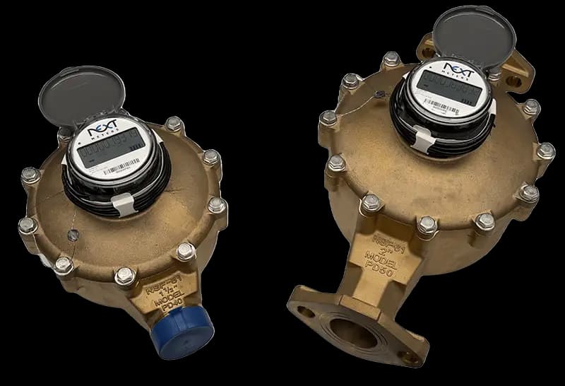 M&E Bronze PD40/PD50-NR Water Meters